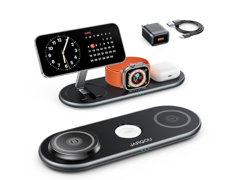 3 i 1 ladestation med magsafe oplader