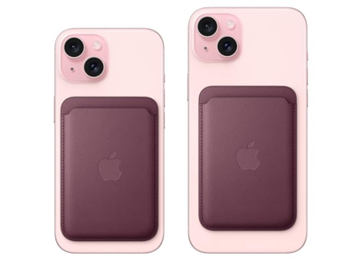 Fine -vævet tegnebog med magsafe - taupe