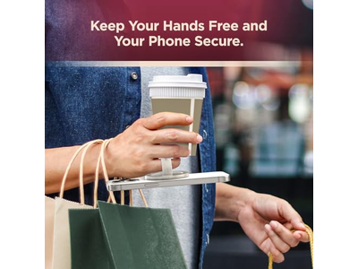 Magnetisk telefongreb indehaver med silikone fingersløjfe ring