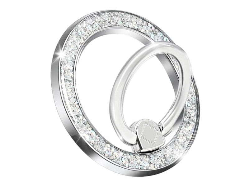 Magnetisk telefon ringholder står med magsafe tilbehør sølv