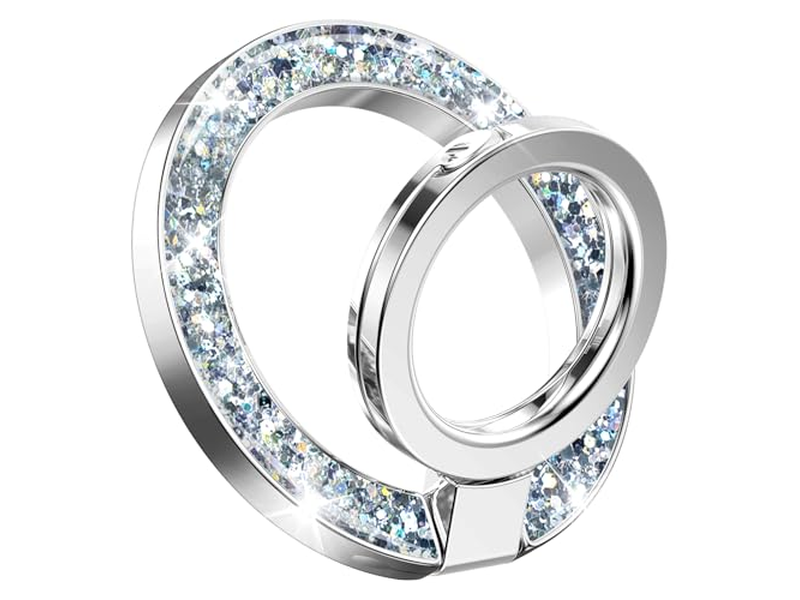 Magnetisk telefon ringholder med justerbar stativ og kickstand