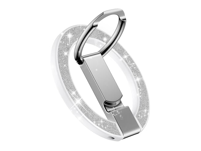 Magnetisk telefonstativ med ringholder og justerbar kickstand