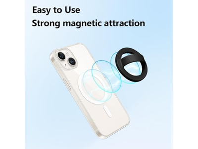 Magnetisk silikone ring greb telefon indehaver