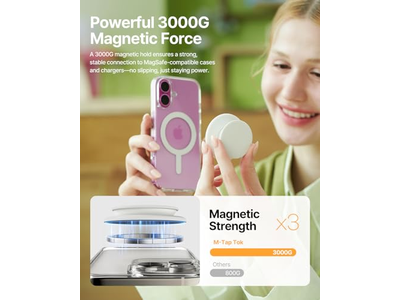 Magsafe telefongreb, blød silikone magnetisk fingergreb