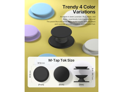 Magsafe telefongreb, blød silikone magnetisk fingergreb