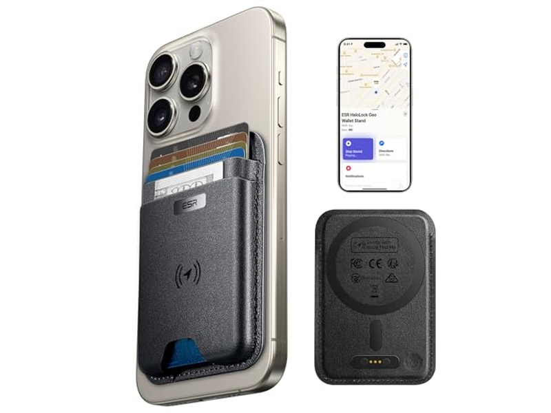 Magsafe tegnebog med find min funktionalitet