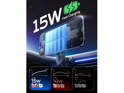 15W magnetisk trådløs biloplader