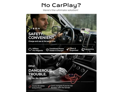 15W magnetisk trådløs biloplader