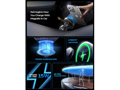 15W MagSafe Car Mount Charger