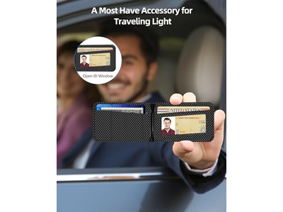 2-i-1 tegnebog med justerbar stativ og åbent ID-vindue Magnetisk 9 CA