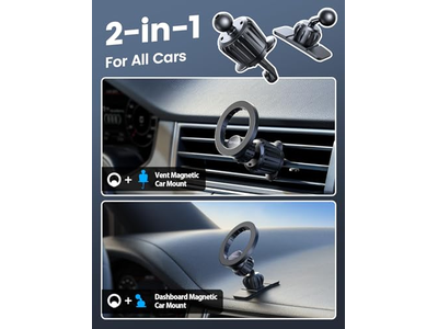 Bil dashboard udluftning Biltelefonindehaver passer til MagSafe Phone Case