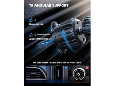 Bil dashboard udluftning Biltelefonindehaver passer til MagSafe Phone Case