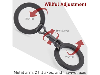 Dobbelt magnetisk ringtelefonholder hurtig fastgør til enhver jernoverflade