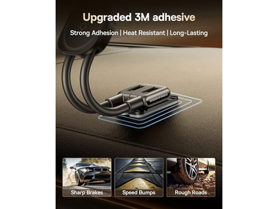 Dobbelt arm justerbar magnetisk telefon indehaver