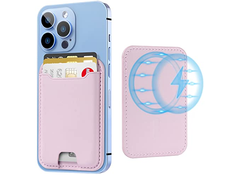 Magnetisk kortholder til iPhone 12-16-serien RFID-blokering passer 4 CA