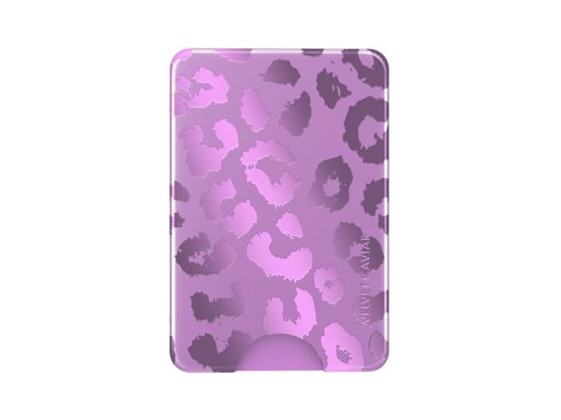 Magnetisk kortholder tegnebog til iPhone 12-13-14-15-Amethyst lilla L