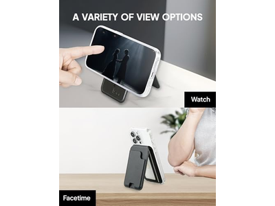 Magnetisk kortholder tegnebog med justerbar stativ for iPhone holder 5