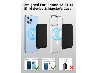 Magnetisk kort tegnebogholder med magsafe