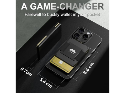 Magnetisk kortvurdering med kontantrem til iPhone-serien minimalistisk des