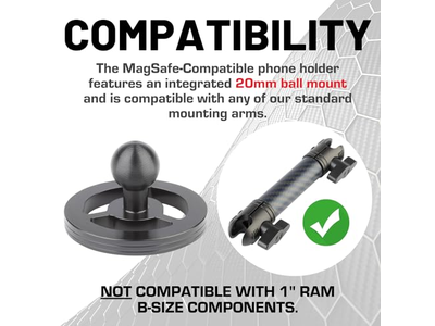 Magnetisk mobiltelefonholder kompatibel med MagSafe