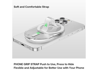 Magnetisk fingertelefongreb og standholder til smartphones klar