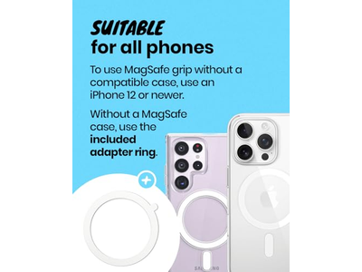 Magnetisk telefongreb - MagSafe kompatible gennemskinnelige slanke letvweig