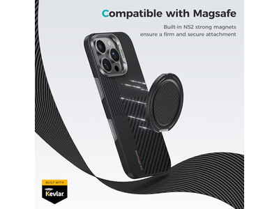 Magnetisk telefongreb og stå med 360 graders rotation til smartphones