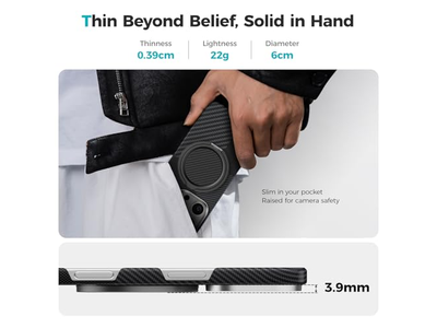 Magnetisk telefongreb og stå med 360 graders rotation til smartphones