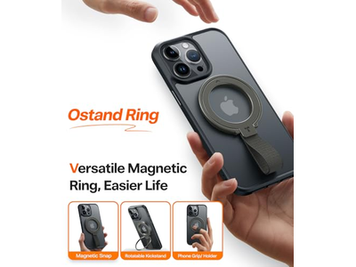 Magnetisk telefongrebholder kickstand med flettet rem til magsafe