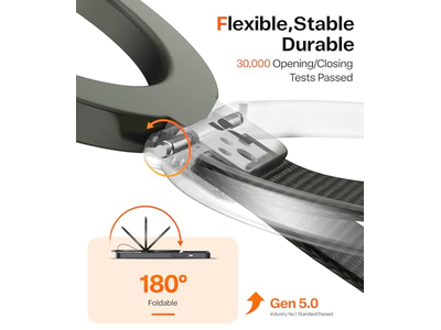 Magnetisk telefongrebholder kickstand med flettet rem til magsafe