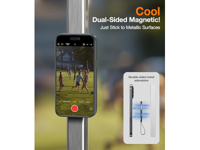 Magnetisk telefongrebholder kickstand med flettet rem til magsafe