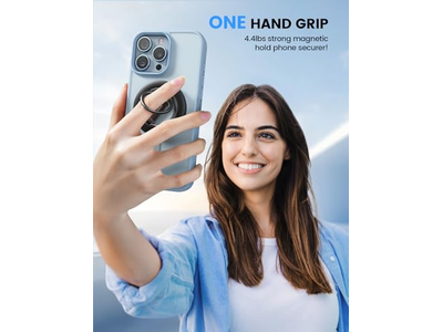 Magnetisk telefongreb står med 360 graders rotationsring til MagSafe Accesso