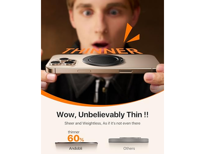 Magnetisk telefongreb med 360 -graders rotation kompatibel med MagSafe -adgang