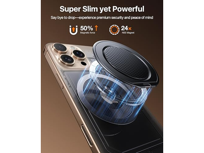 Magnetisk telefongreb med 360 -graders rotation kompatibel med MagSafe -adgang