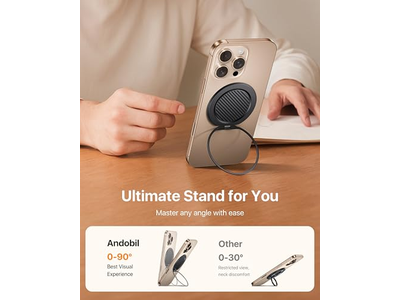 Magnetisk telefongreb med 360 -graders rotation kompatibel med MagSafe -adgang