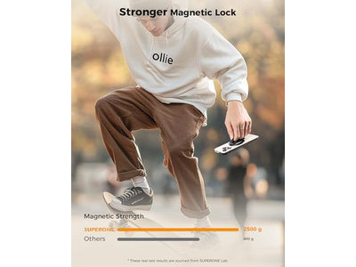 Magnetisk telefongreb med justerbar fingerring kickstand til magsafe