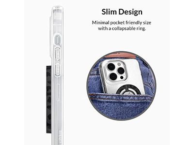 Magnetisk telefongreb med justerbart stativ - aftageligt tilbehør til