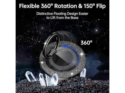 Magnetisk telefongreb med roterbar kickstand og aftageligt tilbehør