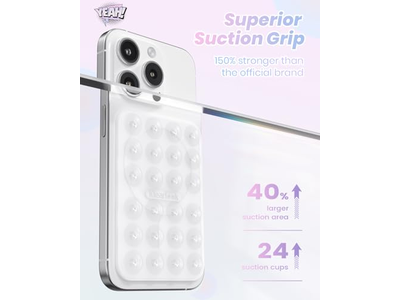 Magnetisk telefonmontering til aftagelig klistret grebholder gennemsigtig