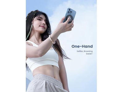 Magnetisk telefonring til magsafe - stærk magnet og 360 graders rotationsgreb