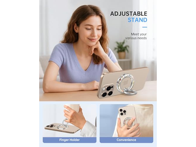 Magnetisk telefon ringholder kompatibel med MagSafe - aftagelig greb St.