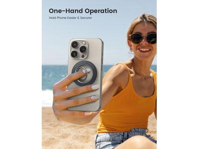 Magnetisk telefon ringholder med 360 graders rotation til magsafe -enheder