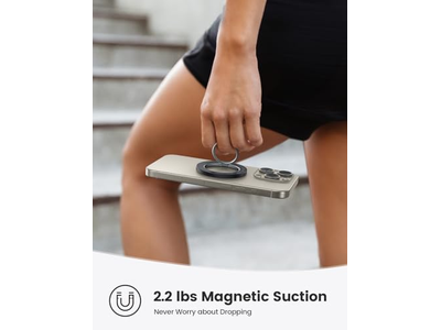 Magnetisk telefon ringholder med 360 graders rotation til magsafe -enheder