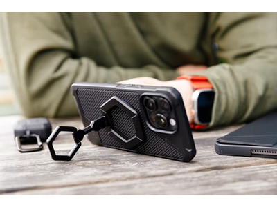 Magnetisk telefonringstativ med aftageligt fingergreb og 360 rotation