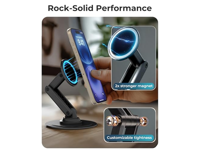 Magnetisk telefonstativ til skrivebord MAG360 Justerbar MagSafe Stand