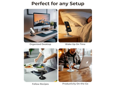 Magnetisk telefonstativ til skrivebord MAG360 Justerbar MagSafe Stand