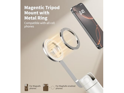 Magnetisk selfie stick stativ med aluminium stærk magnetisk indehaver