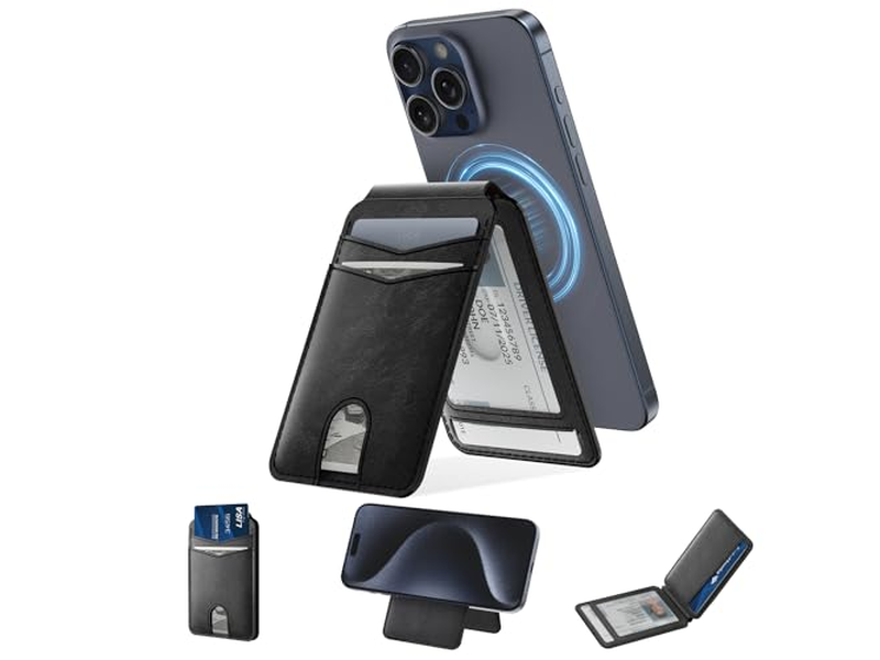 Magnetisk tegnebog og kortholder kompatibel med MagSafe til iPhone - B