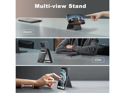 Magnetisk tegnebog og kortholder kompatibel med MagSafe til iPhone - B