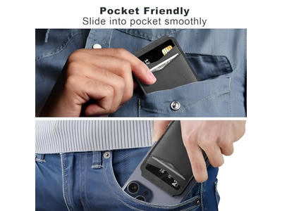 Magnetisk tegnebog og kortholder kompatibel med MagSafe til iPhone - B